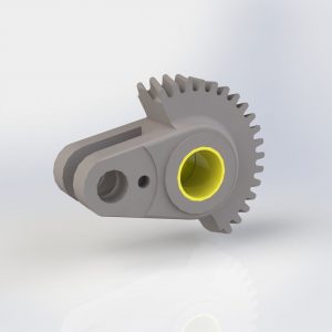 PIÑON HELECOIDAL CAJA ACTUADORA CON CASQUILLO M6 Y